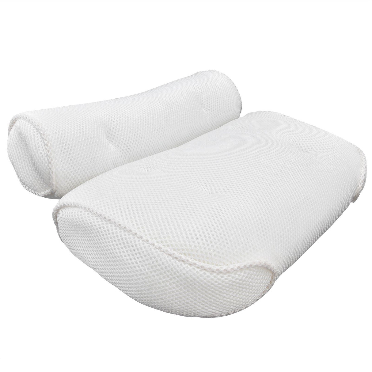 Mesh Bathroom Pillow Soft Comfortable Suction Cup Pillow Bath Tub Pillow for Shower Room