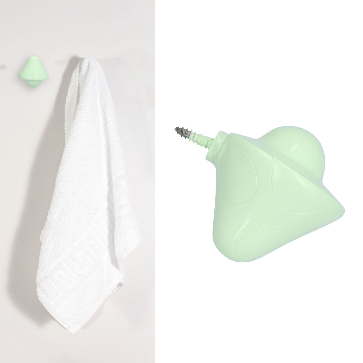 Coat Hook Resin Mushroom Shaped Durable Waterproof Wall Mounted Hat Hook for Home Clothing Store