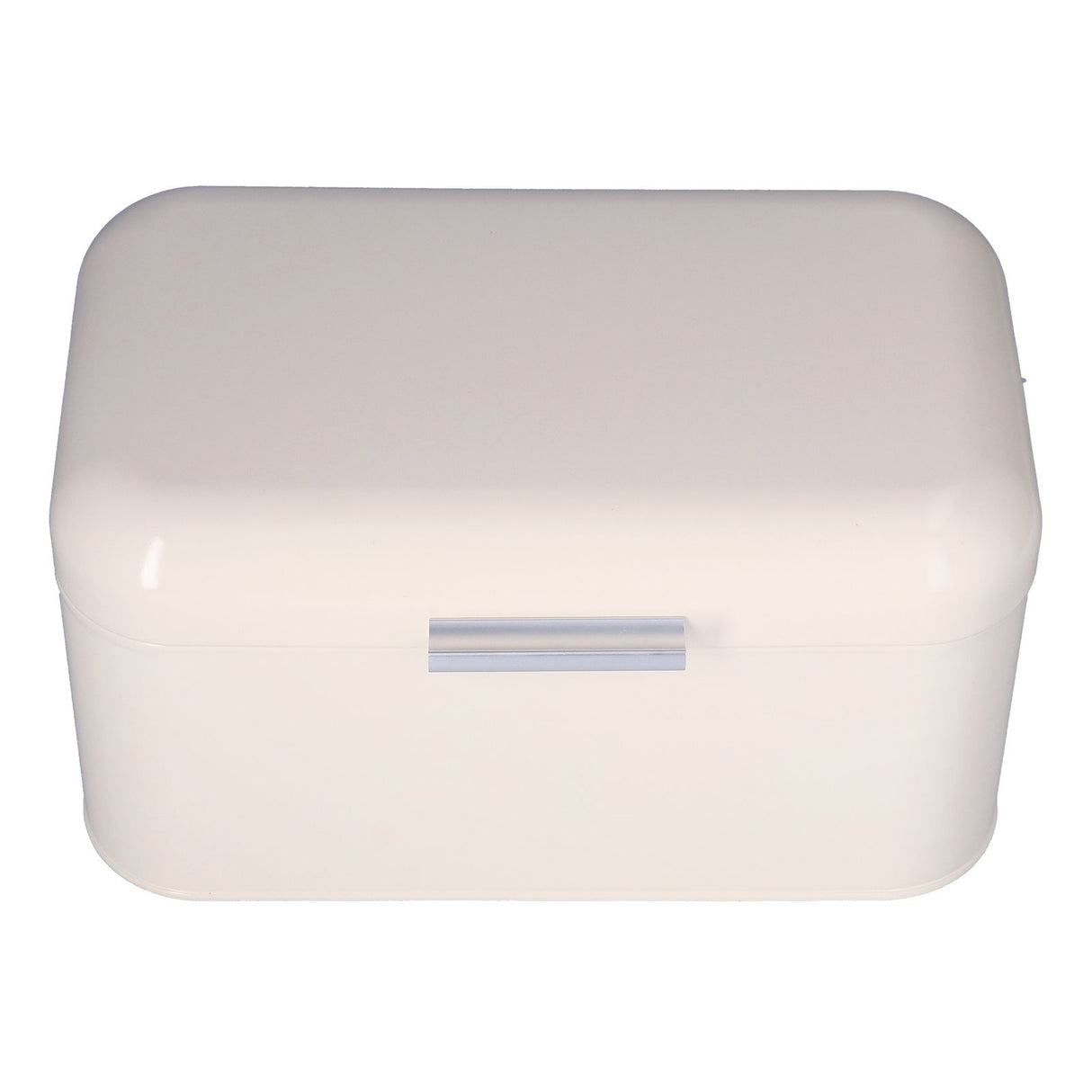 Milky White Bread Box Safe Odorless Large Capacity Anti Fingerprint Retro Tin Bread Box