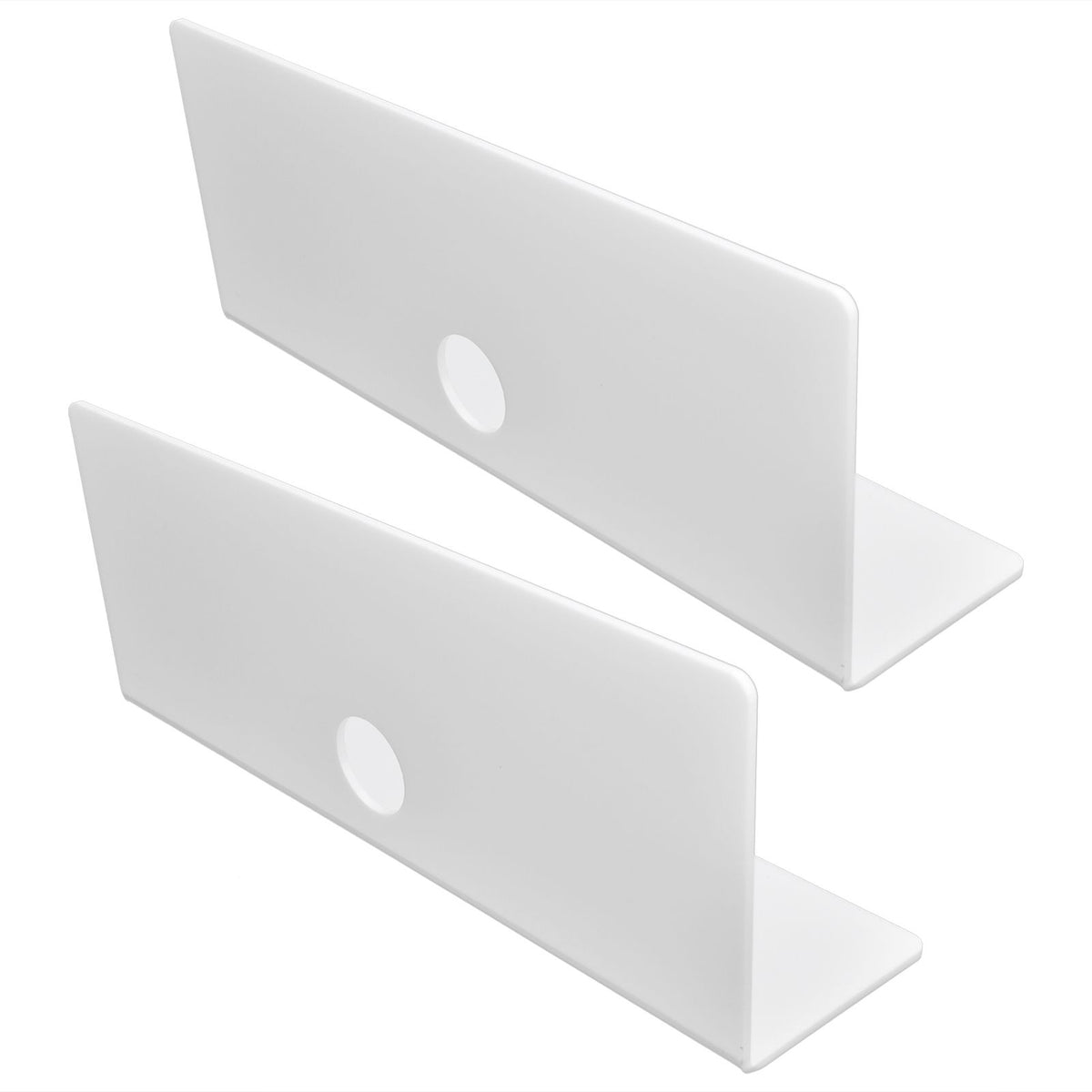 2Pcs Display Shelf Acrylic Perforation Free High Strength Wall Mount Shelf for Speaker Clock
