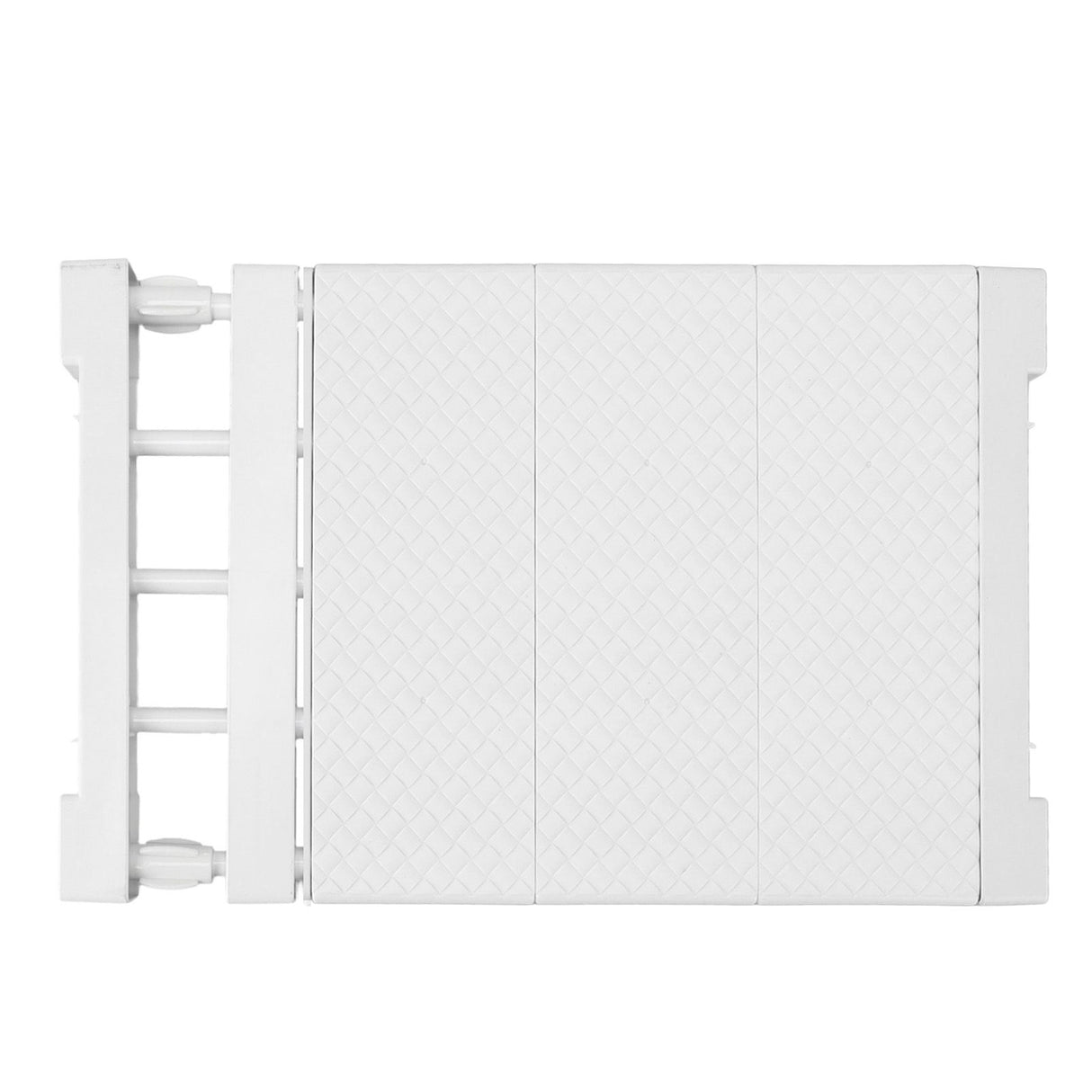 Tension Shelf Adjustable Closet Divider 24cm Width Storage Rack for Cabinet Wardrobe 38 ~ 55cm / 14.96 ~ 21.65in