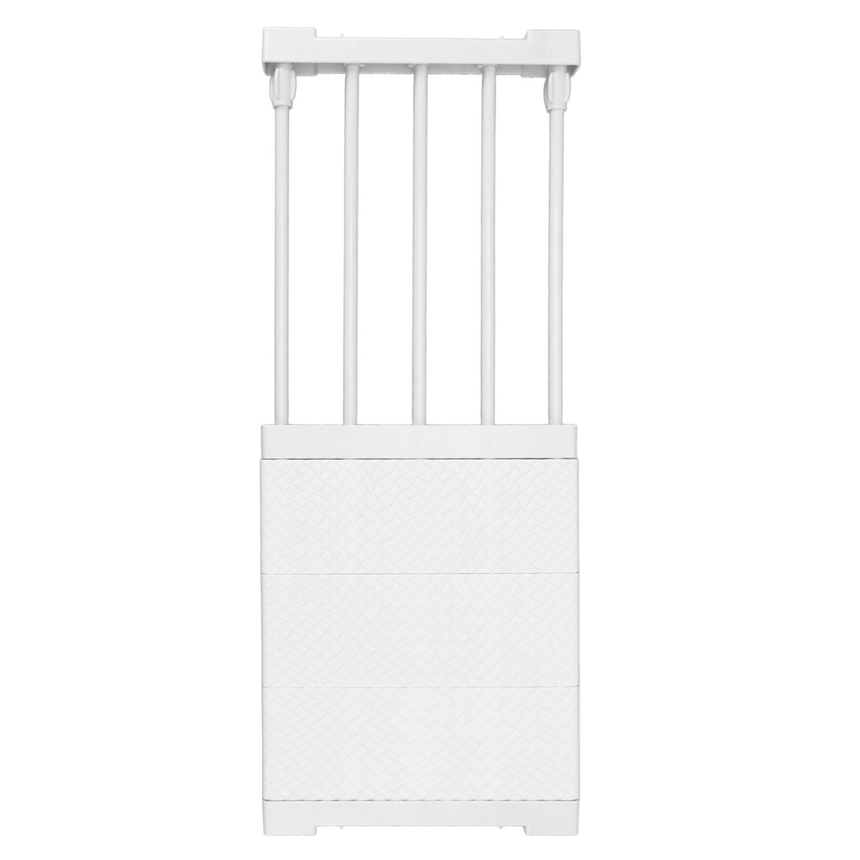 Tension Shelf Adjustable Closet Divider 24cm Width Storage Rack for Cabinet Wardrobe 38 ~ 55cm / 14.96 ~ 21.65in