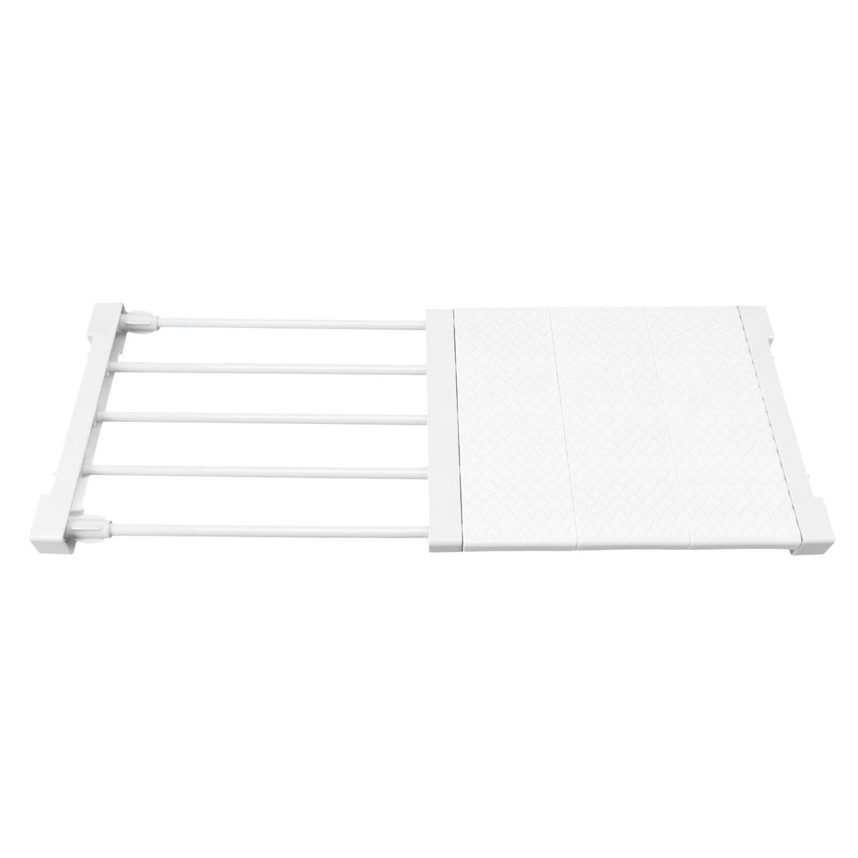 Tension Shelf Adjustable Closet Divider 24cm Width Storage Rack for Cabinet Wardrobe 38 ~ 55cm / 14.96 ~ 21.65in