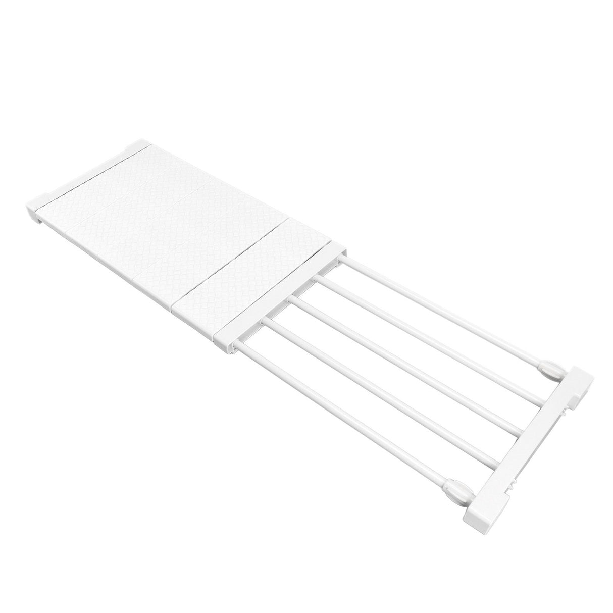 Tension Shelf Adjustable Closet Divider 24cm Width Storage Rack for Cabinet Wardrobe 50 ~ 80cm / 19.69 ~ 31.5in