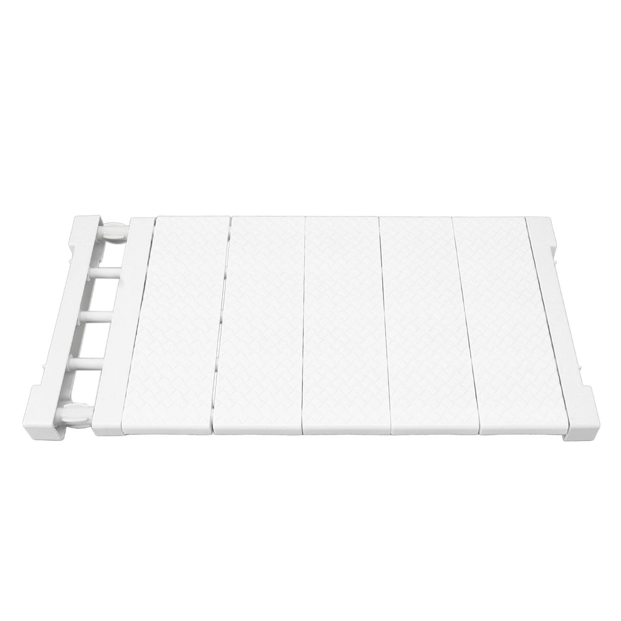 Tension Shelf Adjustable Closet Divider 24cm Width Storage Rack for Cabinet Wardrobe 50 ~ 80cm / 19.69 ~ 31.5in