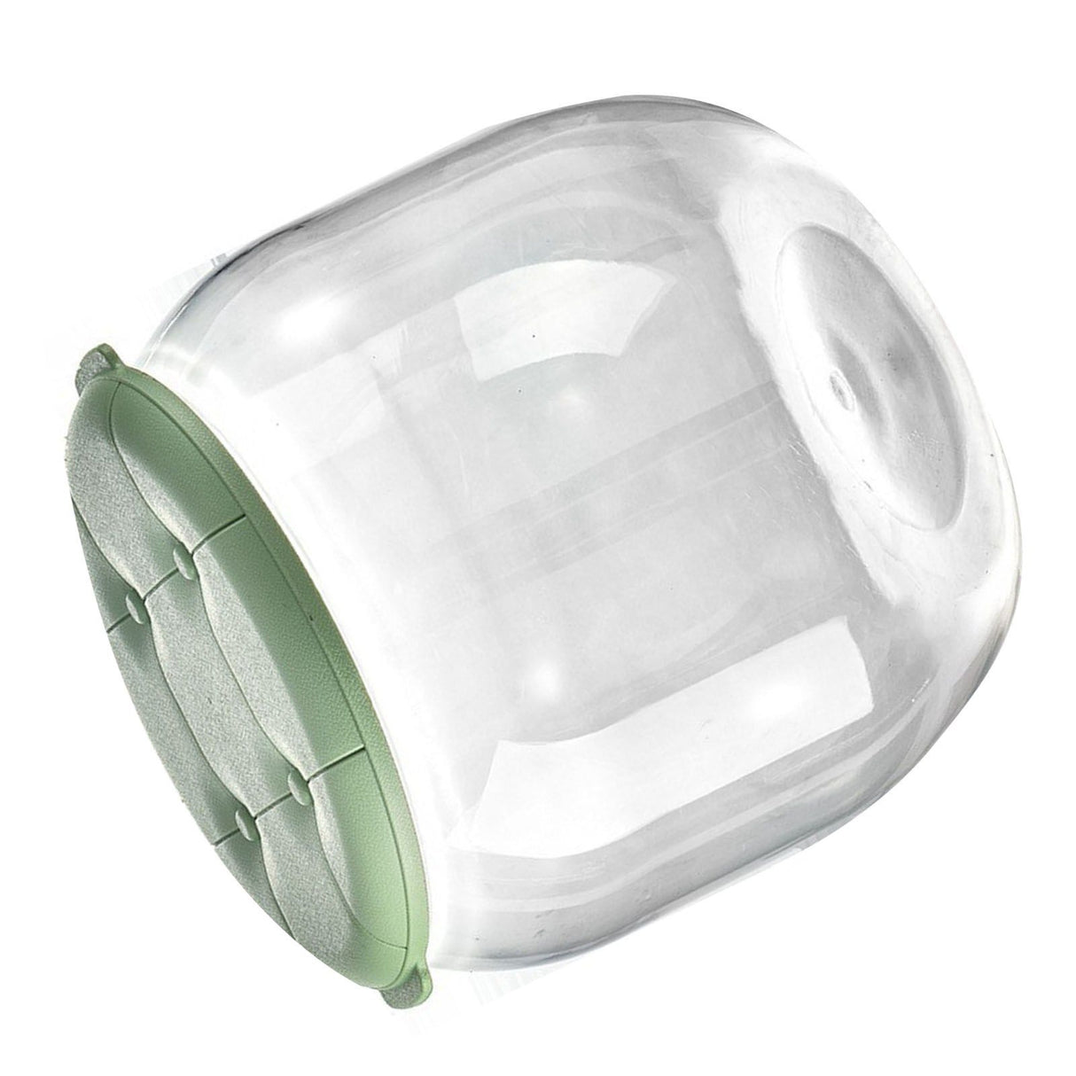 Toy Storage Stool Multipurpose Innovative Round Shape Transparent Storage Stool for Home Living Room Entryway Green