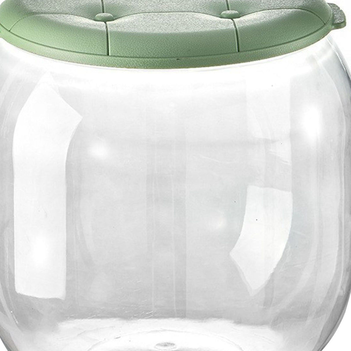 Toy Storage Stool Multipurpose Innovative Round Shape Transparent Storage Stool for Home Living Room Entryway Green