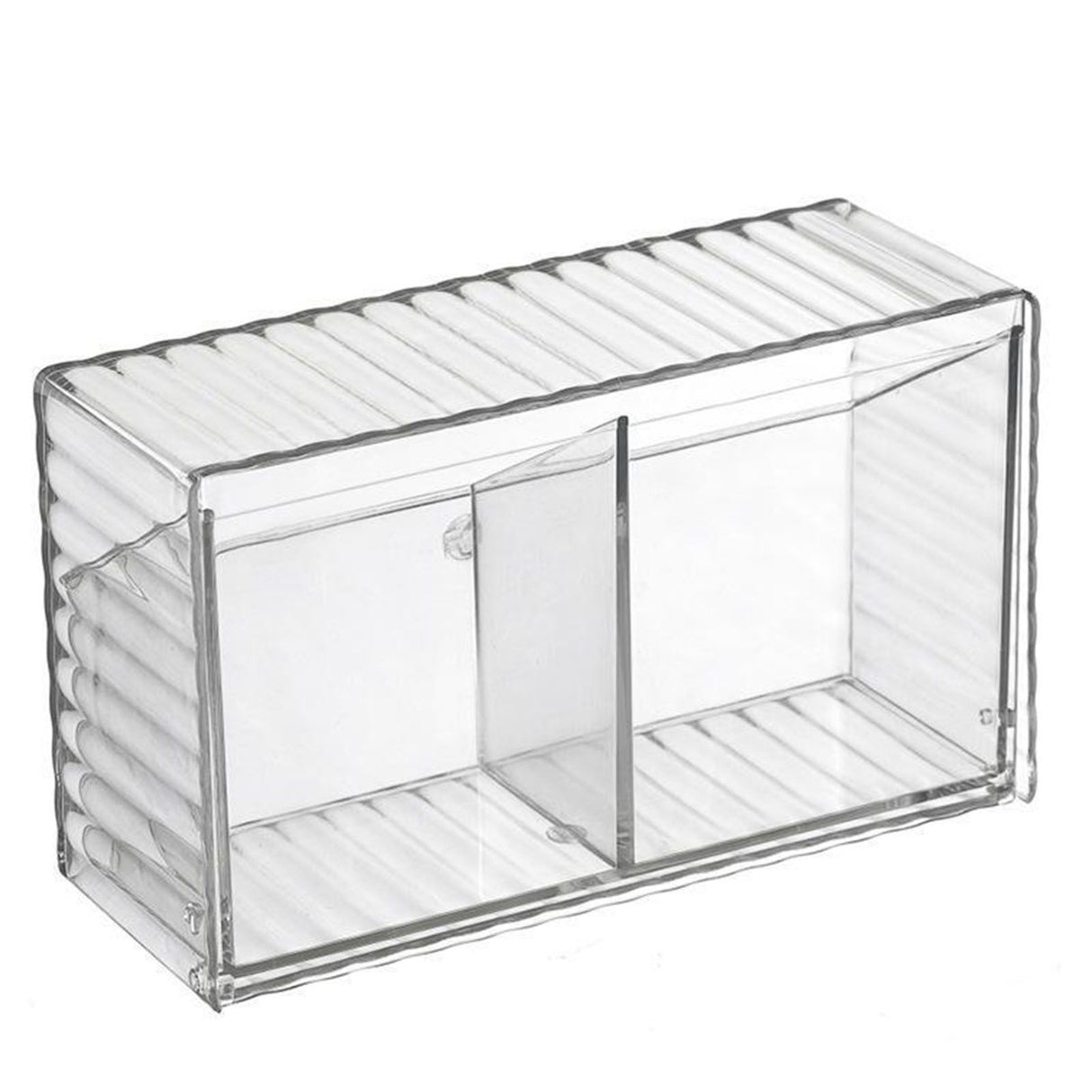Cosmetics Wall Mounted Storage Box Non Punching Plastic 2 Compartment Holder Bathroom Supplies