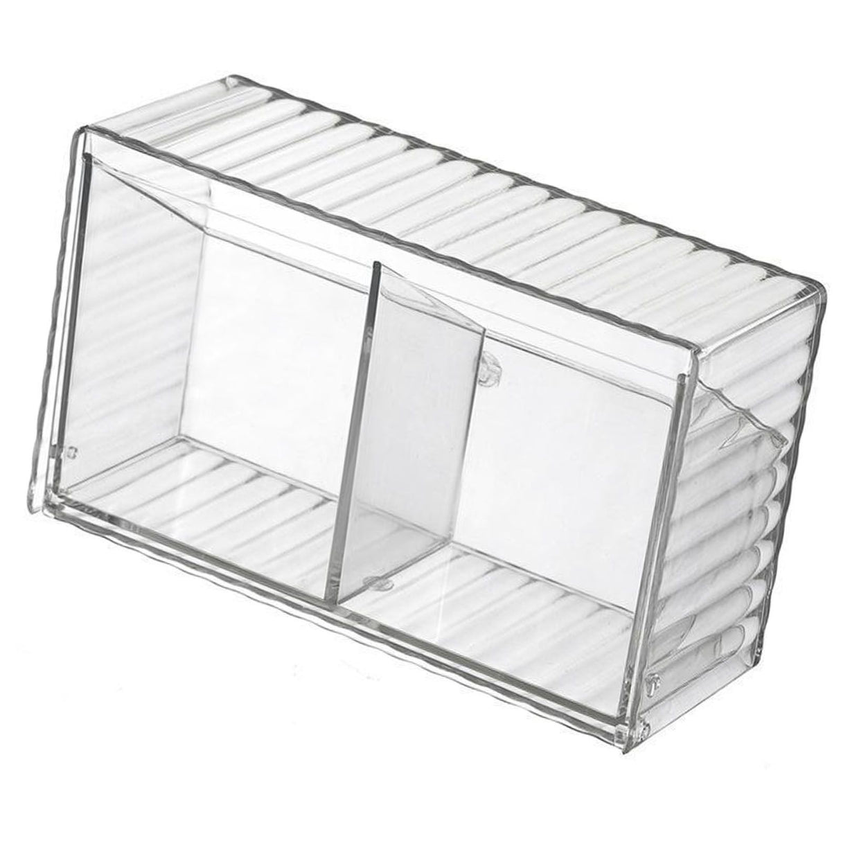 Cosmetics Wall Mounted Storage Box Non Punching Plastic 2 Compartment Holder Bathroom Supplies