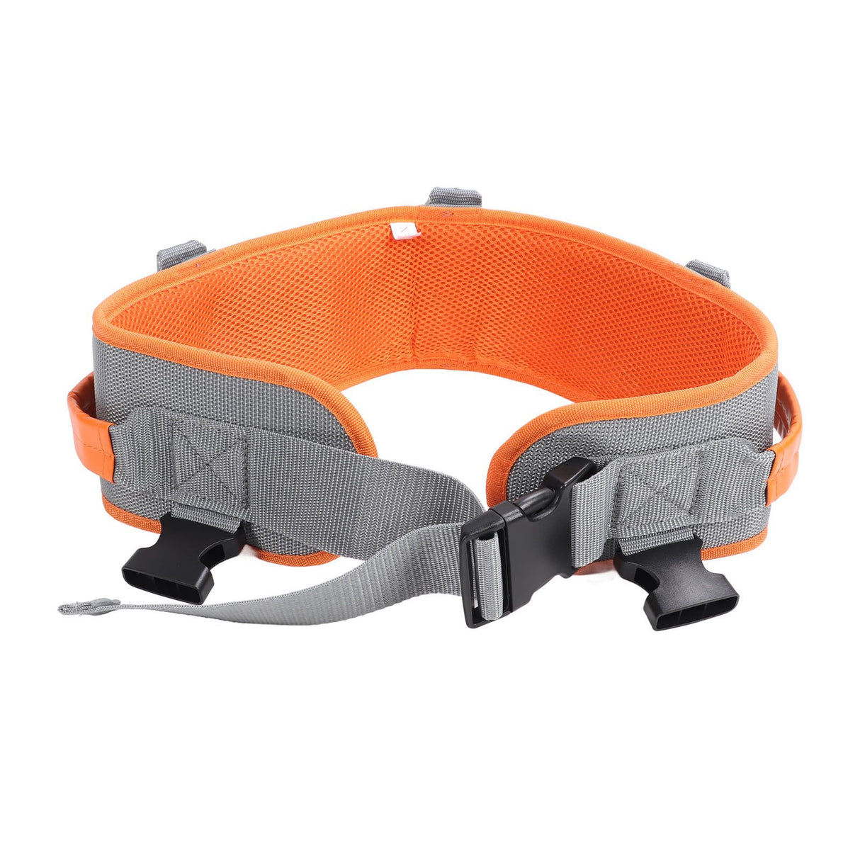 Transfer and Walking Gait Belt with Handles Adjustable Elderly Standing Assist Lift Belt for Seniors Caregiver Nurse Orange