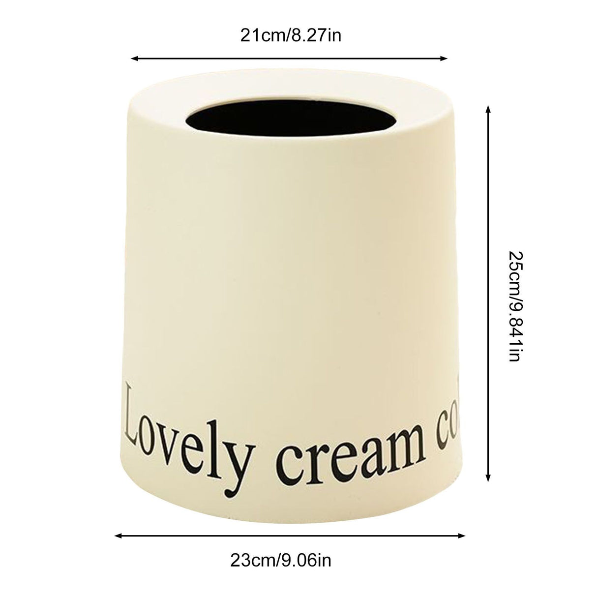 Living Room Trash Can Modern Minimalism Large Capacity Round Waste Basket for Home
