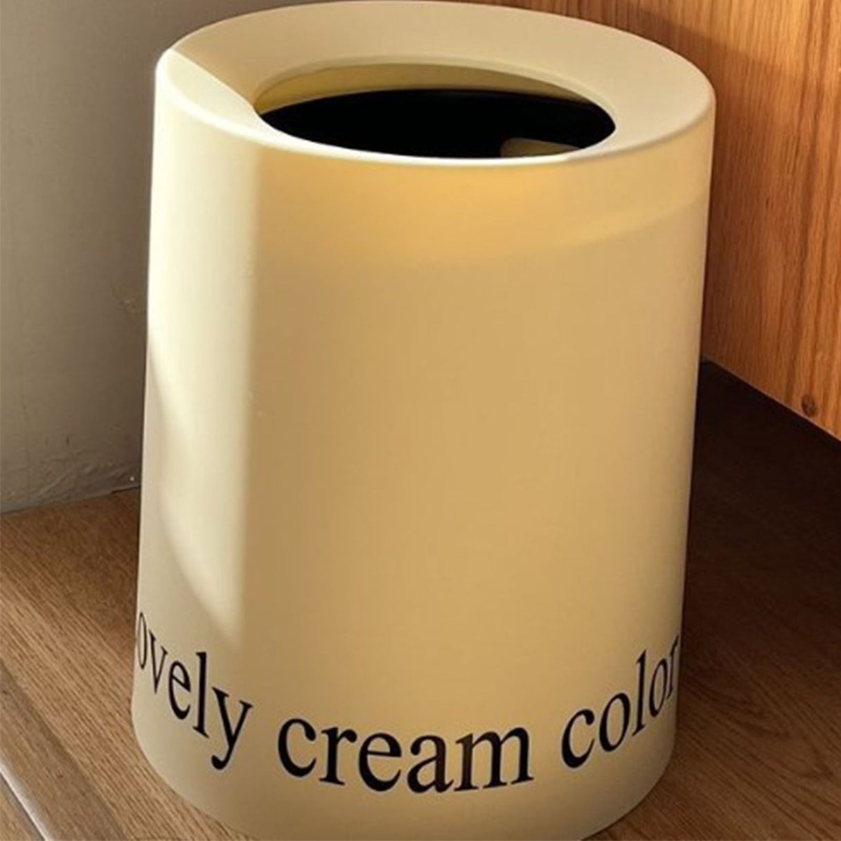 Living Room Trash Can Modern Minimalism Large Capacity Round Waste Basket for Home