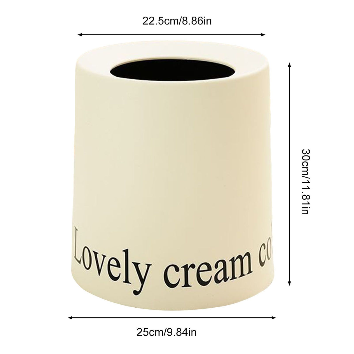 Living Room Trash Can Modern Minimalism Large Capacity Round Waste Basket for Home