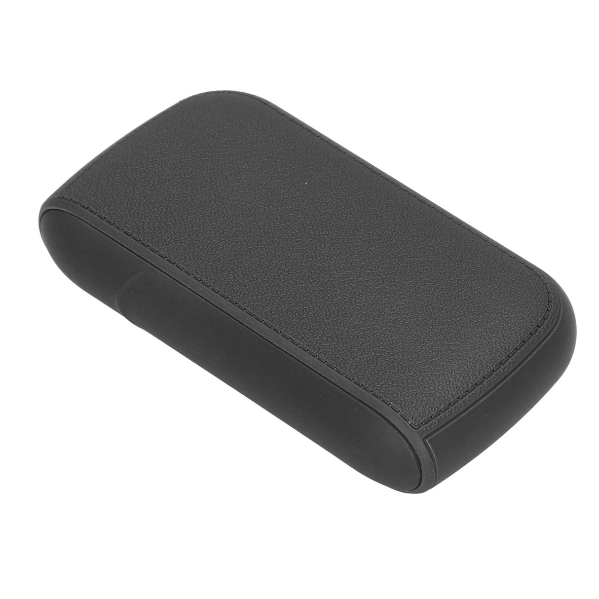Cigarette Case 10 Capacity Carrying Box Leather Texture One Hand Operation ABS Portable Cigarette Pocket Holder for Men Black