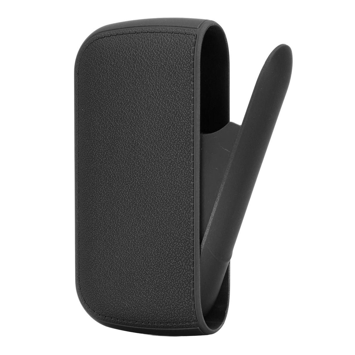 Cigarette Case 10 Capacity Carrying Box Leather Texture One Hand Operation ABS Portable Cigarette Pocket Holder for Men Black