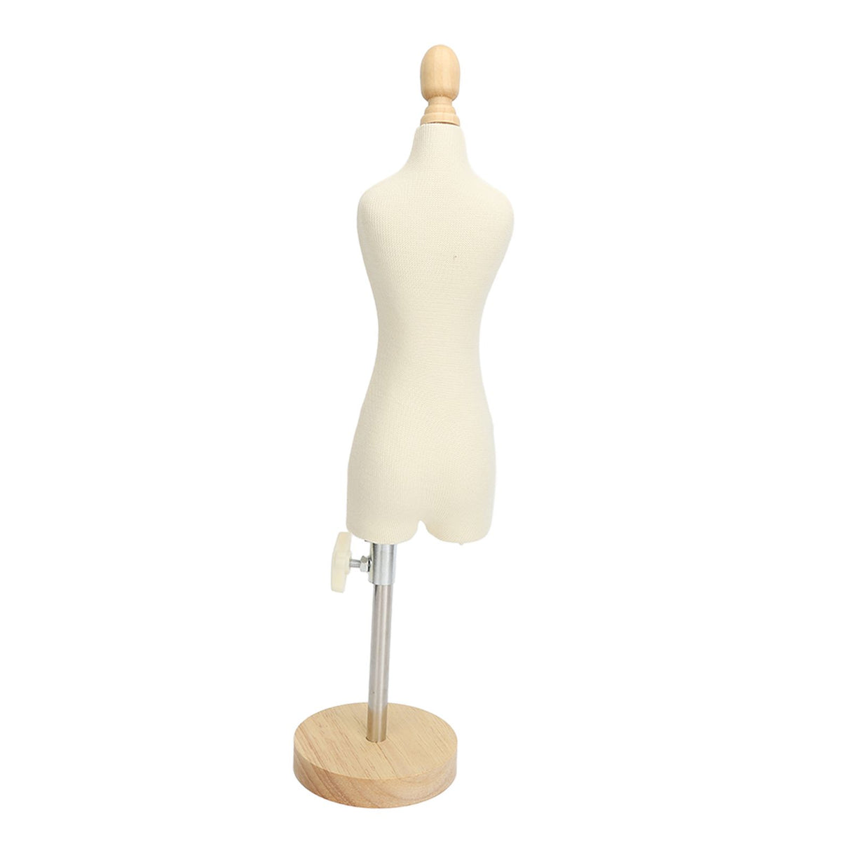 Dress Form Female Mannequin Torso Mini Dress Model with Wooden Base for Sewing Display Photo Teaching 1/4
