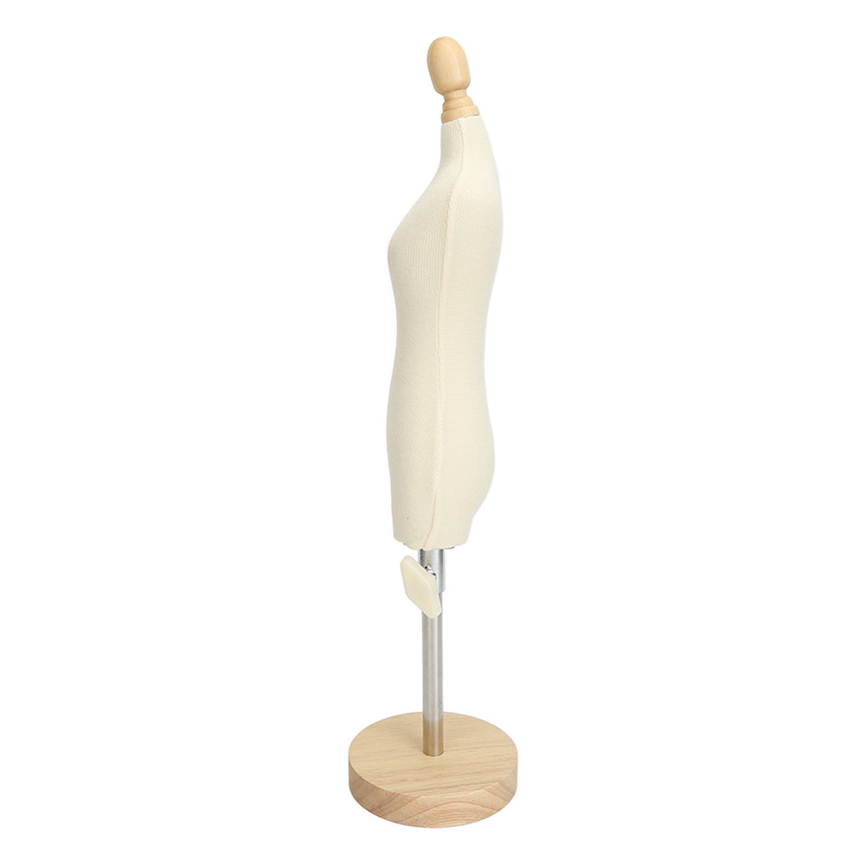 Dress Form Female Mannequin Torso Mini Dress Model with Wooden Base for Sewing Display Photo Teaching 1/4