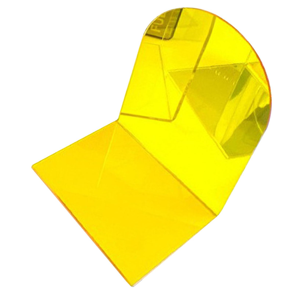 1 Pair of Bookends Thicken Non Slip Transparent Acrylic Desk Decorative Heavy Book End for Student Office L Shaped Yellow