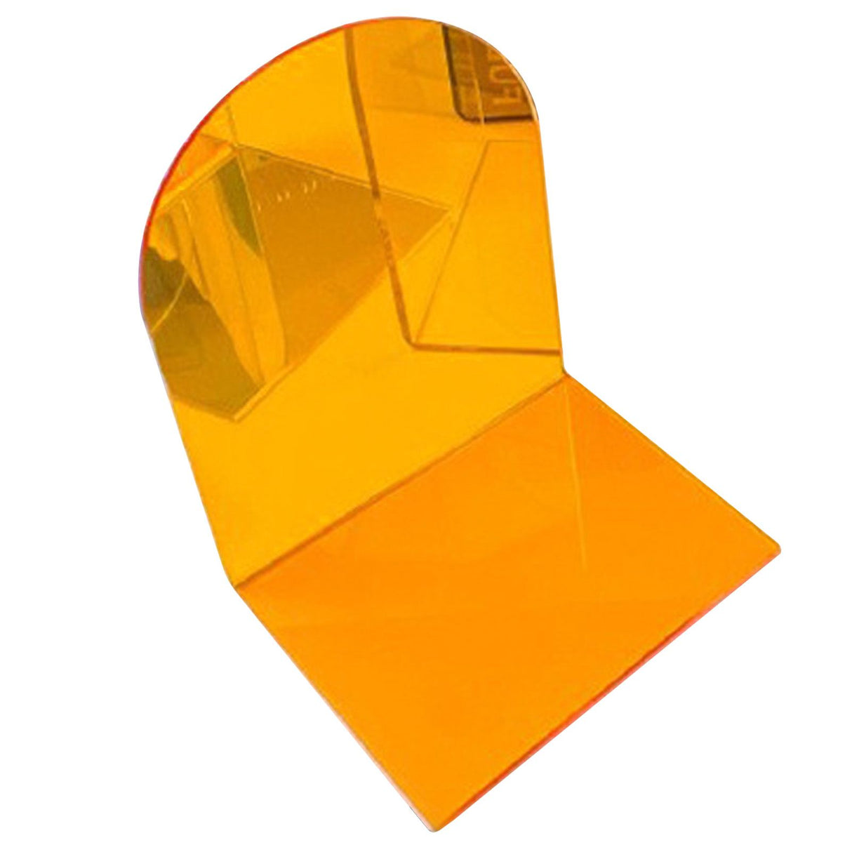 1 Pair of Bookends Thicken Non Slip Transparent Acrylic Desk Decorative Heavy Book End for Student Office L Shaped Orange