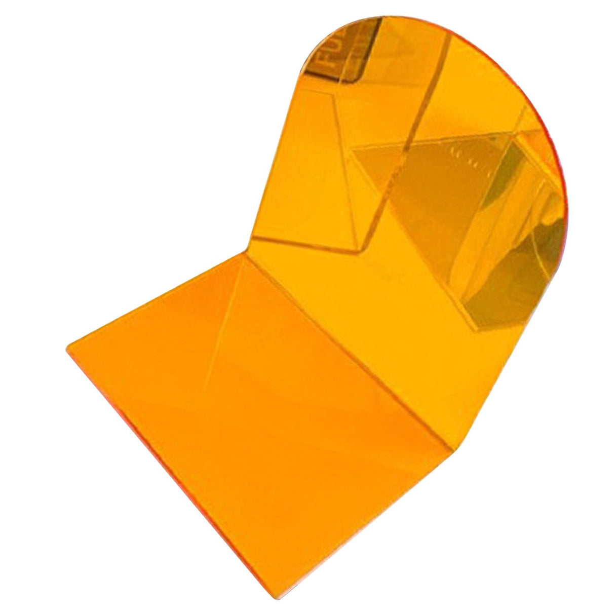 1 Pair of Bookends Thicken Non Slip Transparent Acrylic Desk Decorative Heavy Book End for Student Office L Shaped Orange