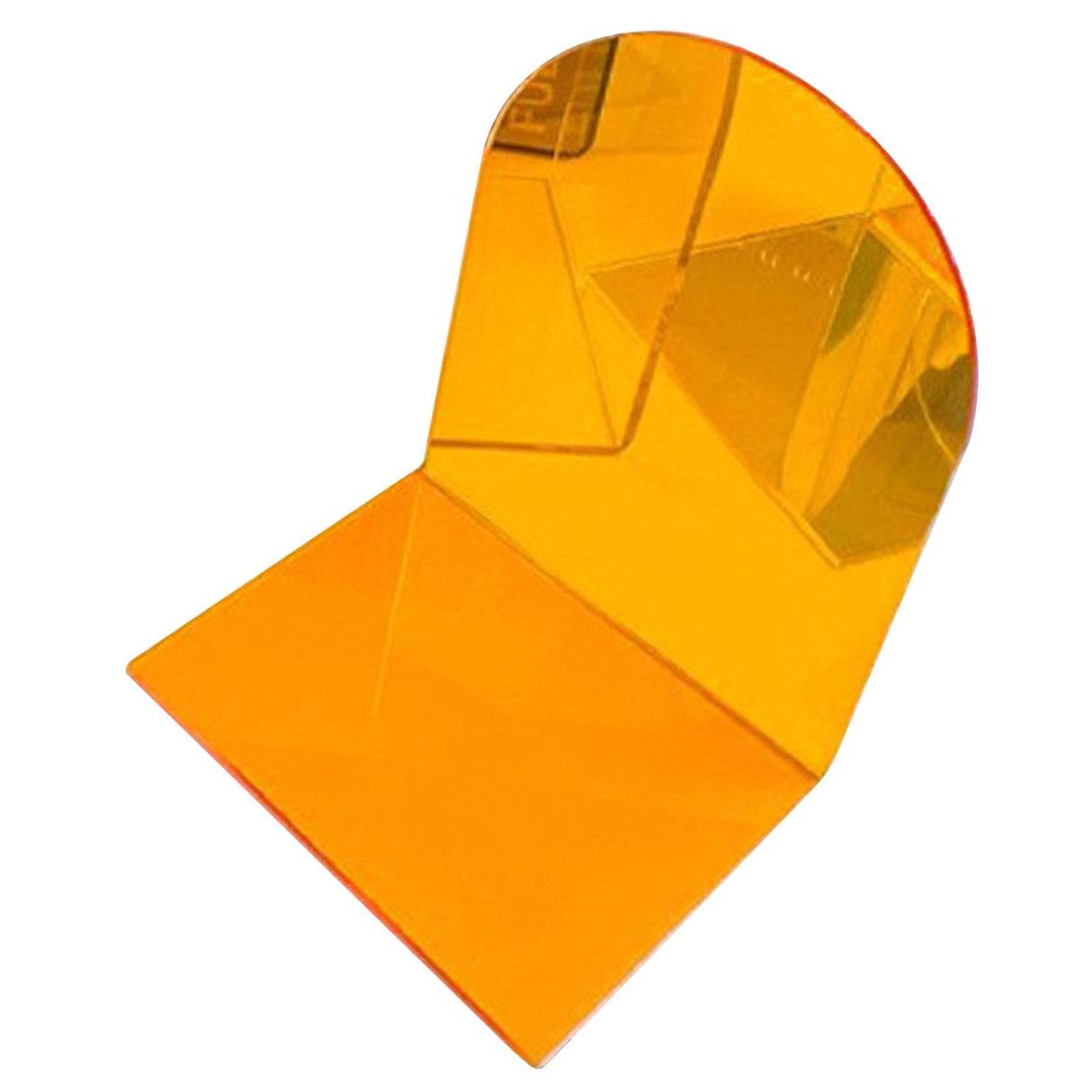 1 Pair of Bookends Thicken Non Slip Transparent Acrylic Desk Decorative Heavy Book End for Student Office L Shaped Orange