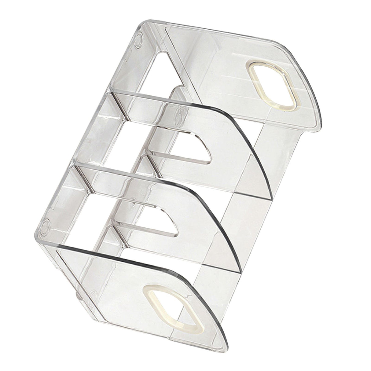 Book Organizer Desktop Book Rack File Holder Acrylic Tabletop Organizer for Study Office Transparent 3 Compartment (28x14x15cm/11x5.5x5.9in)