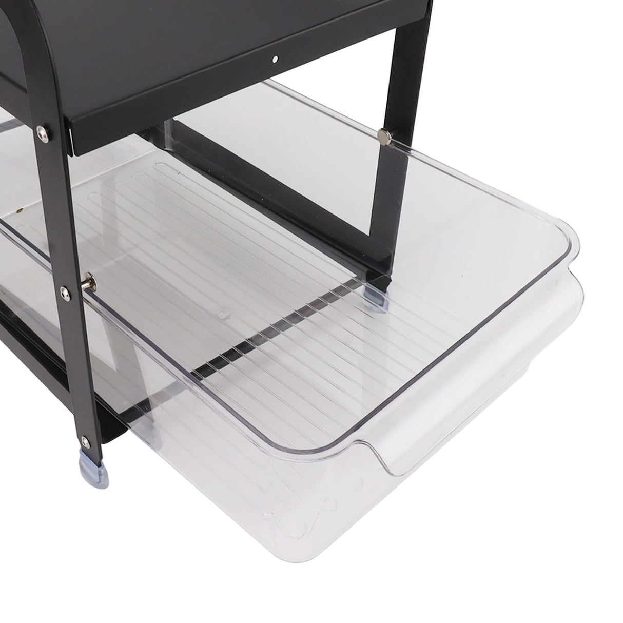 Cup Storage Organizer Shelf 2 Tier Pull Out Countertop Organizer Multifunctional Desktop Storage Rack for Home Office Black