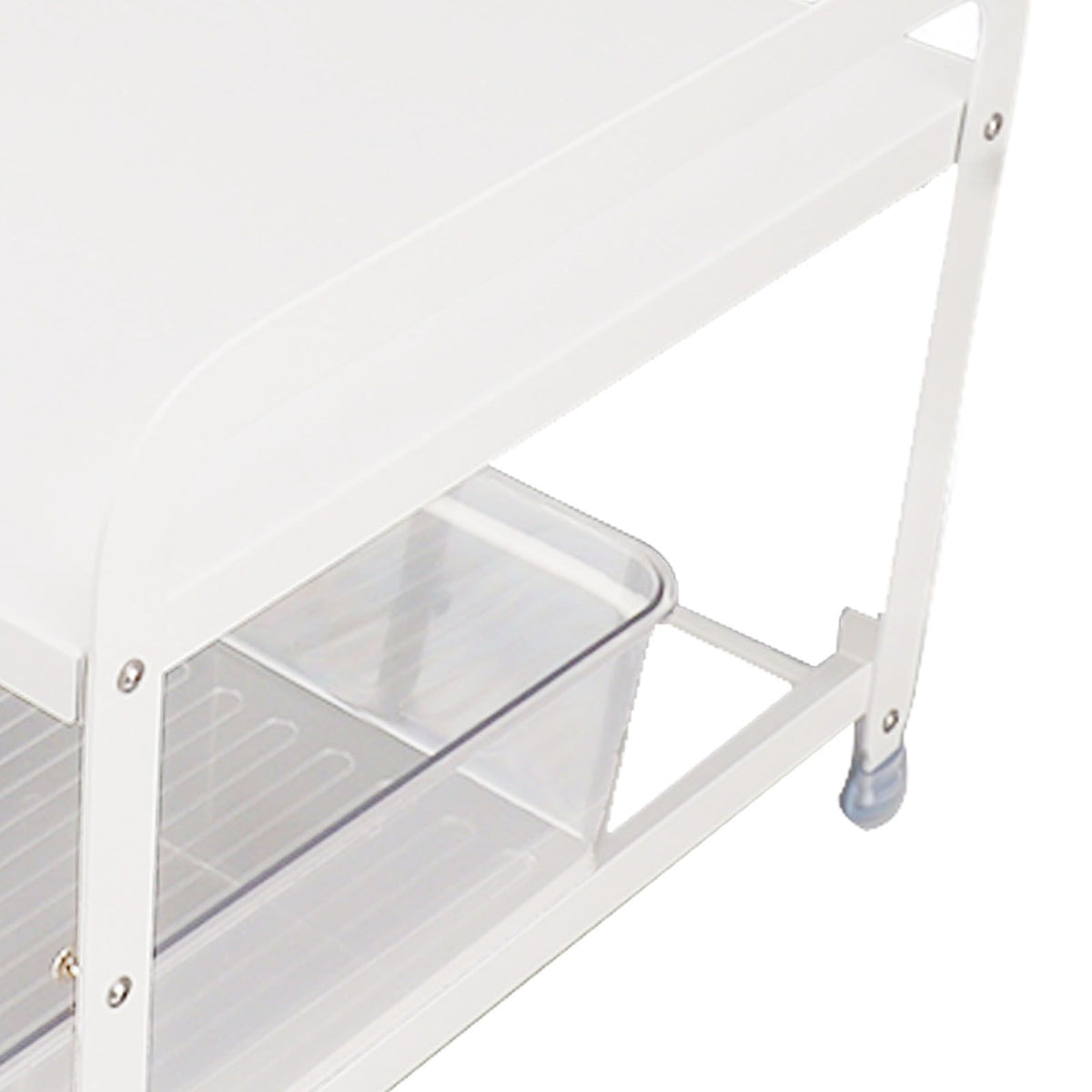Cup Storage Organizer Shelf 2 Tier Pull Out Countertop Organizer Multifunctional Desktop Storage Rack for Home Office White