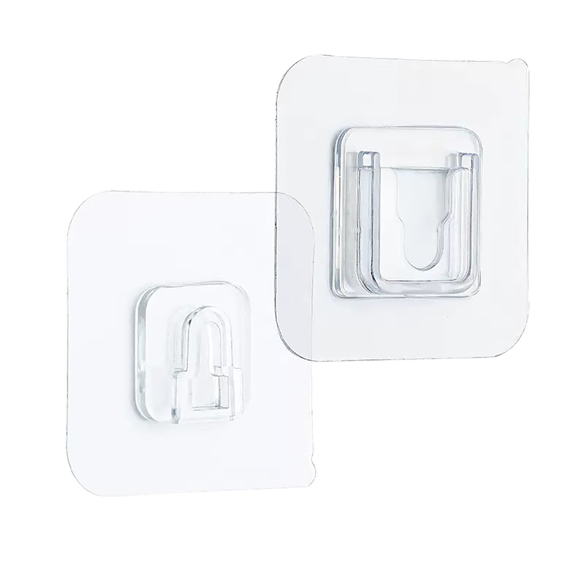 Clear Double Sided Adhesive Wall Hooks Waterproof Adhesive Wall Hooks Traceless Wall Mount Sticky Hook for Bathroom Kitchen