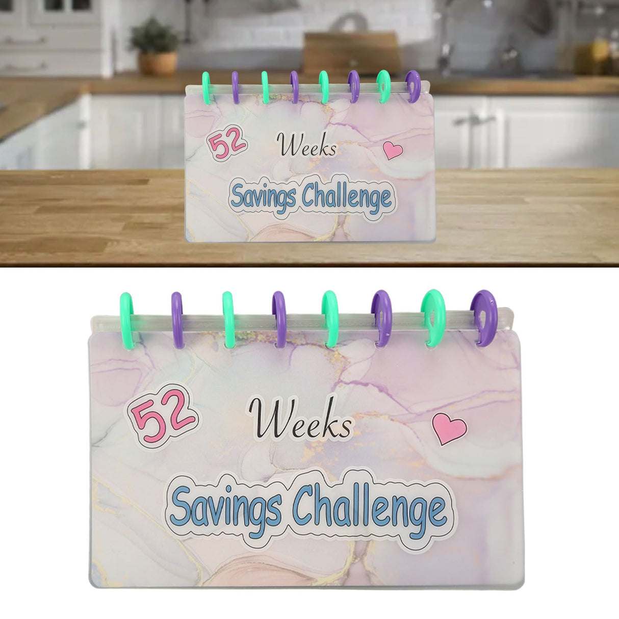 Savings Binder 52 Week Savings Challenge Money Book Fun Budget Binder Book Organizer with Cash Envelopes