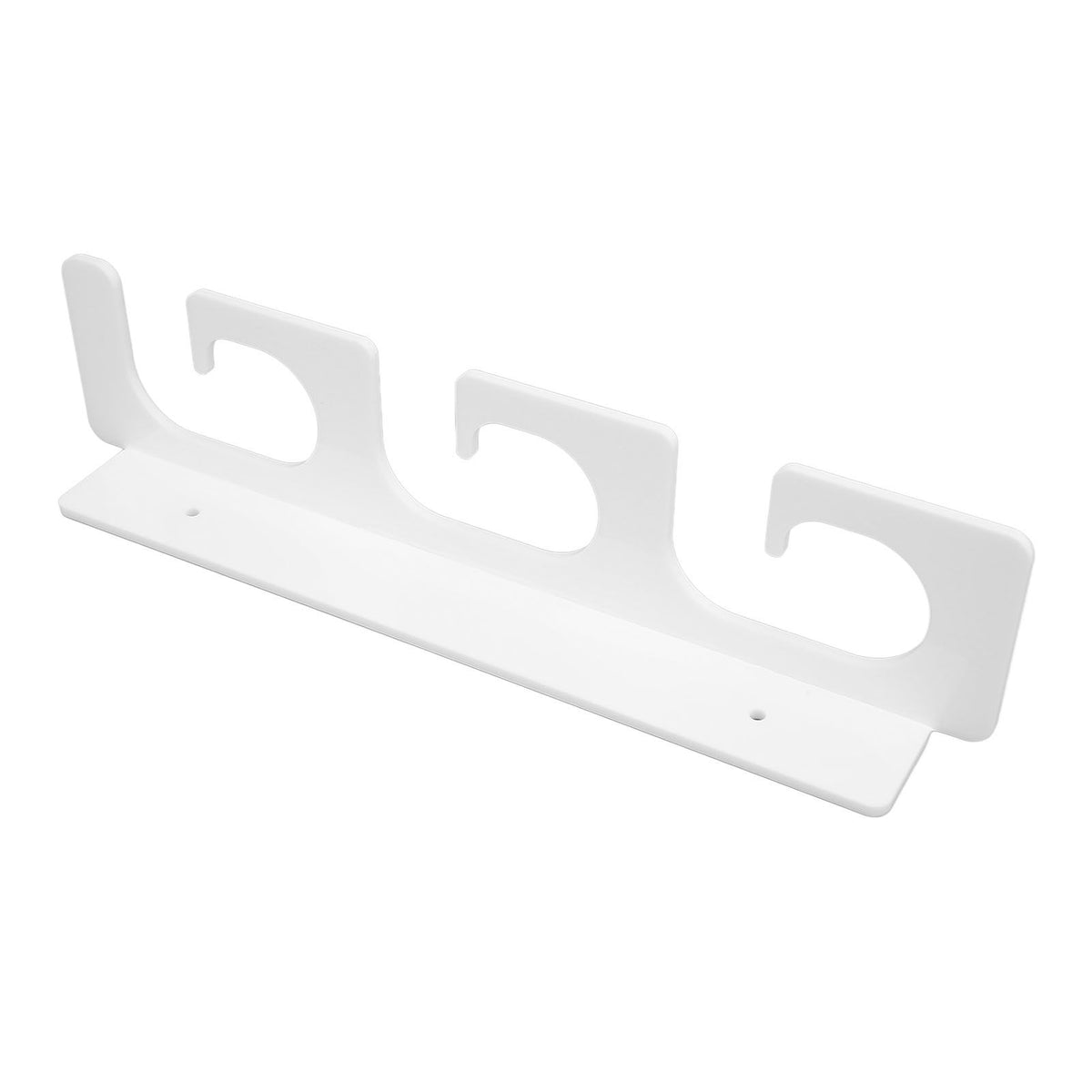 4Pcs Fishing Rod Holder Rugged Space Saving Stylish Holding 6 Rods Wall Mounted Fishing Pole Rack for Indoor Outdoor White