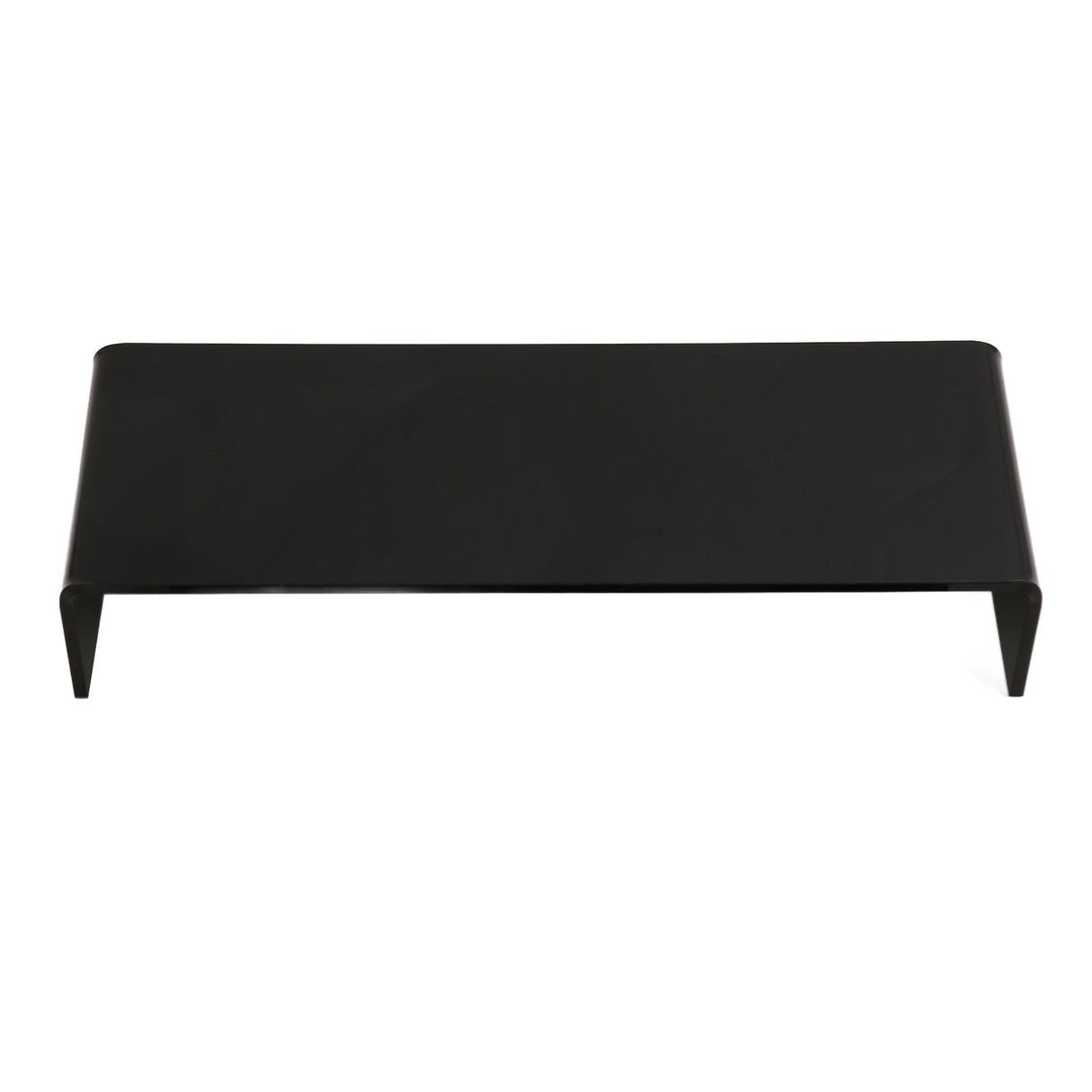Monitor Riser 50lb 3.5inch Height Improve Sitting Posture Reduces Neck Eyes Pressure Space Saving Acrylic Computer Stand for Bedroom Study Black
