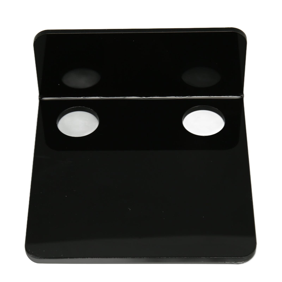 3 PCS Small Security Cameras Wall Shelf with 6 Cable Clips 10PCS Tapes Acrylic Waterproof Drill Free Adhesive Floating Shelf for Speakers Black