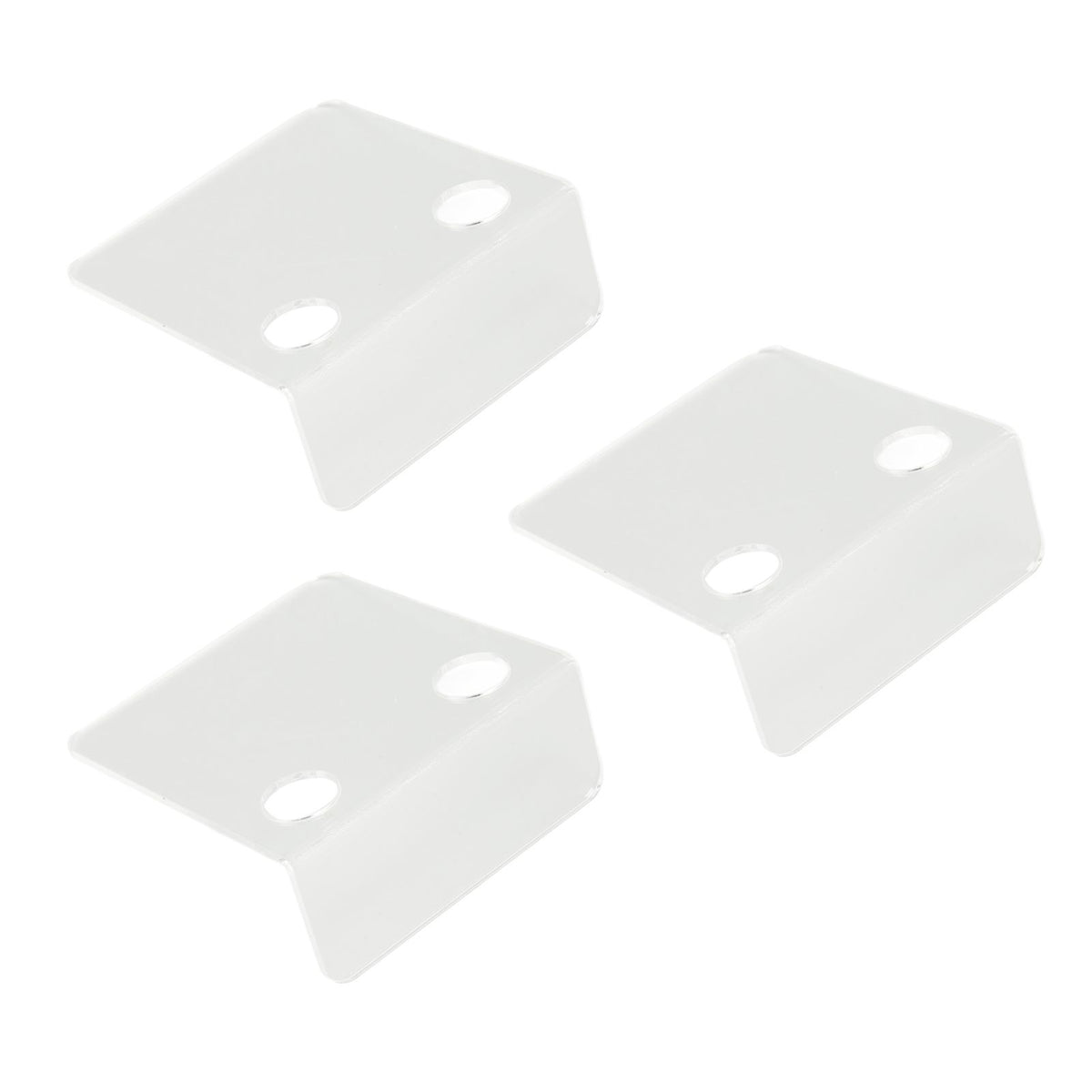 3 PCS Small Security Cameras Wall Shelf with 6 Cable Clips 10PCS Tapes Acrylic Waterproof Drill Free Adhesive Floating Shelf for Speakers Transparent