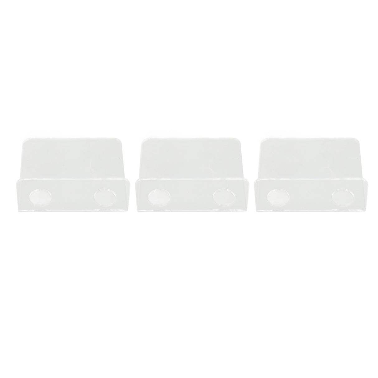 3 PCS Small Security Cameras Wall Shelf with 6 Cable Clips 10PCS Tapes Acrylic Waterproof Drill Free Adhesive Floating Shelf for Speakers Transparent