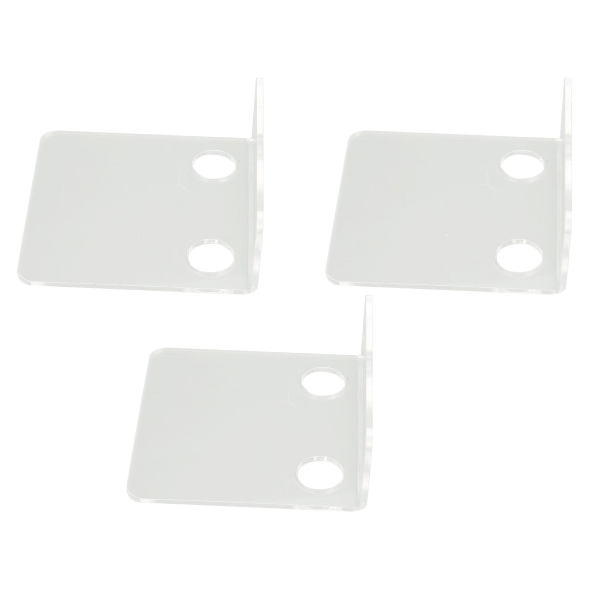 3 PCS Small Security Cameras Wall Shelf with 6 Cable Clips 10PCS Tapes Acrylic Waterproof Drill Free Adhesive Floating Shelf for Speakers Transparent