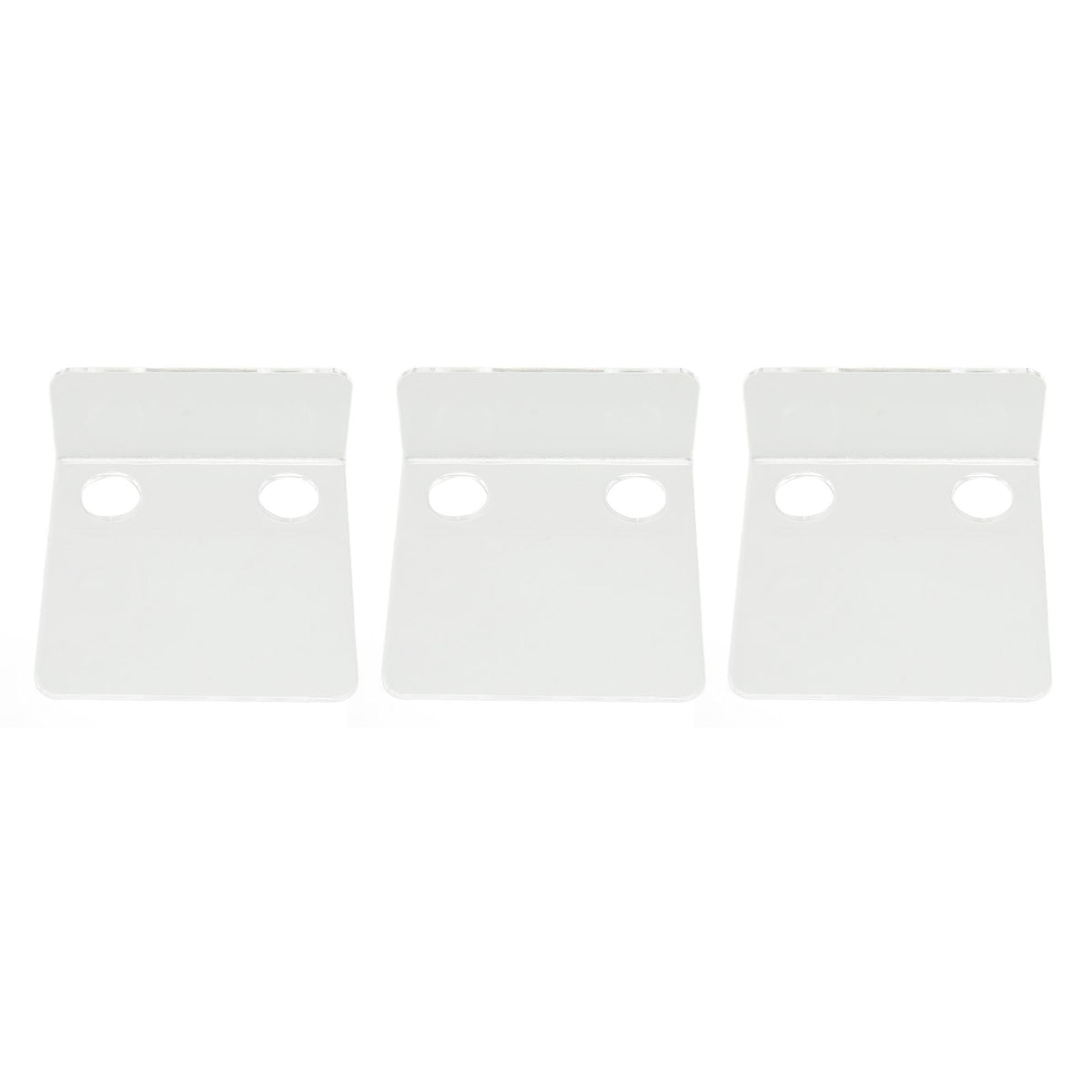 3 PCS Small Security Cameras Wall Shelf with 6 Cable Clips 10PCS Tapes Acrylic Waterproof Drill Free Adhesive Floating Shelf for Speakers Transparent