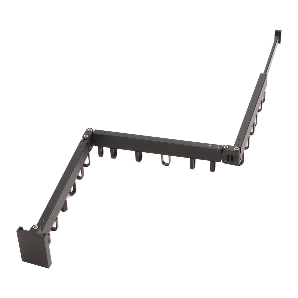 Clothes Hanger Rack Wall Mounted Hole Free Retractable Aluminum Laundry Drying Rack for Indoor Balcony 3 Fold