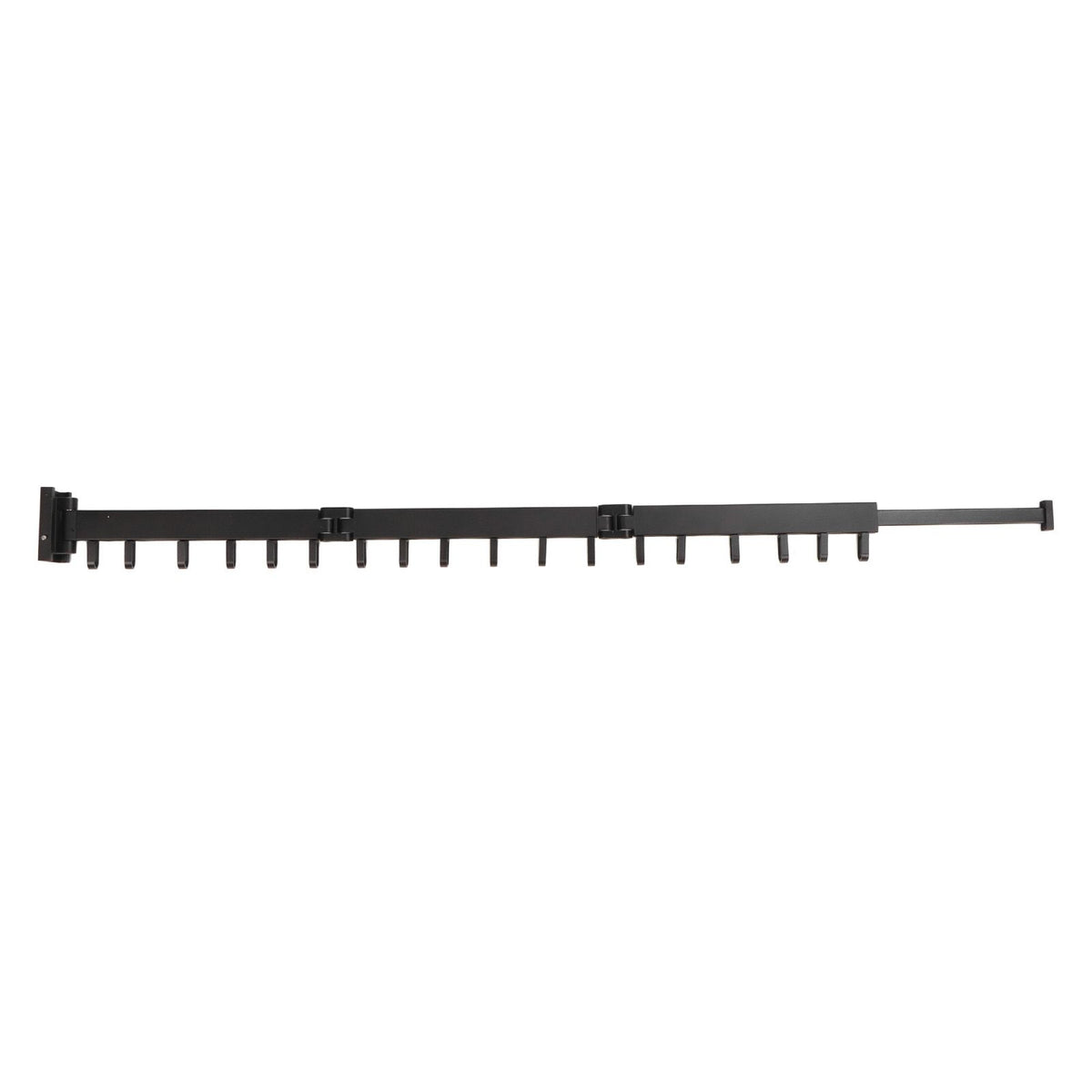 Clothes Hanger Rack Wall Mounted Hole Free Retractable Aluminum Laundry Drying Rack for Indoor Balcony 3 Fold