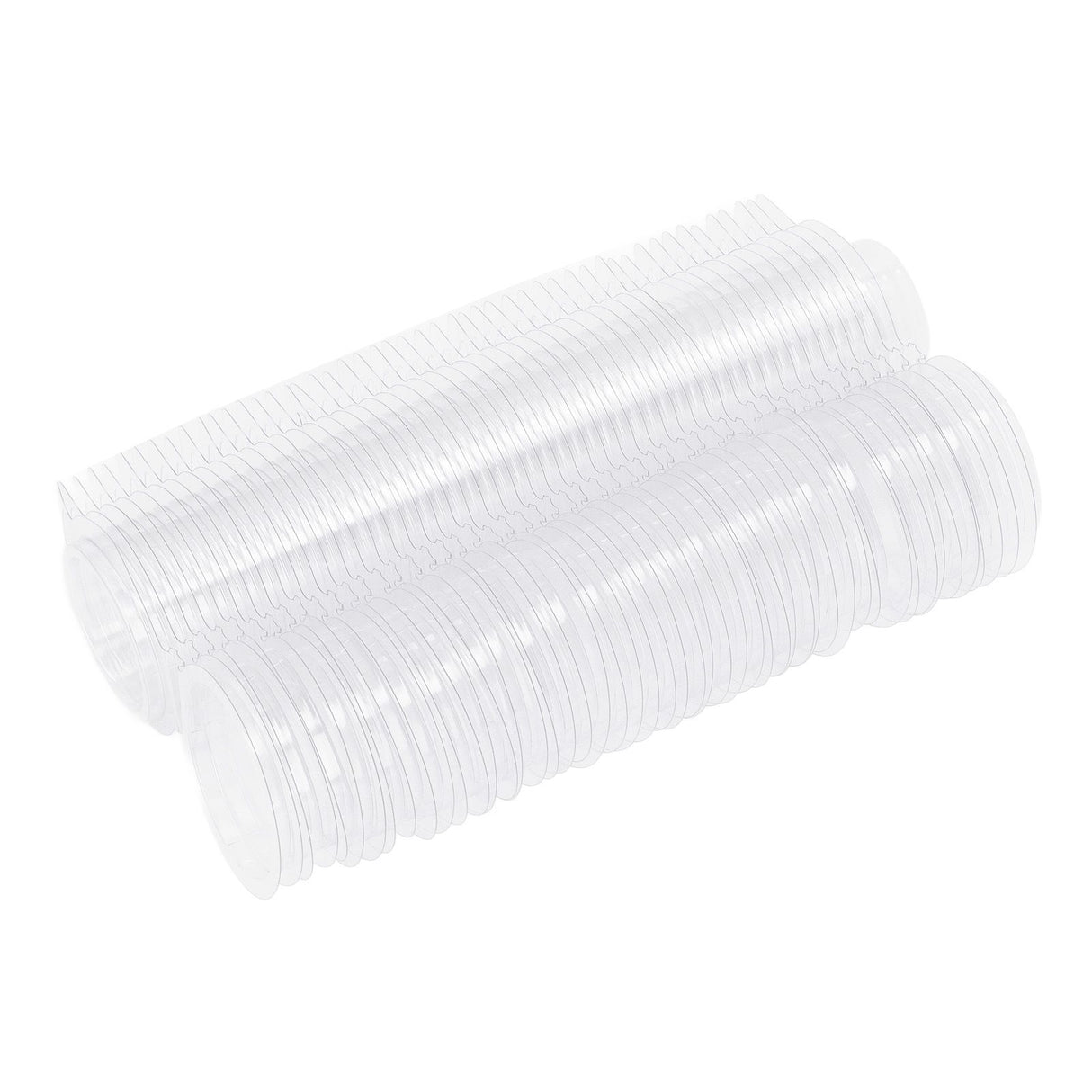 100PCS Wax Melt Molds Calmshell PET Separate Transparent Hanging Hole Empty Wax Melt Container for DIY Candles Chocolate Round