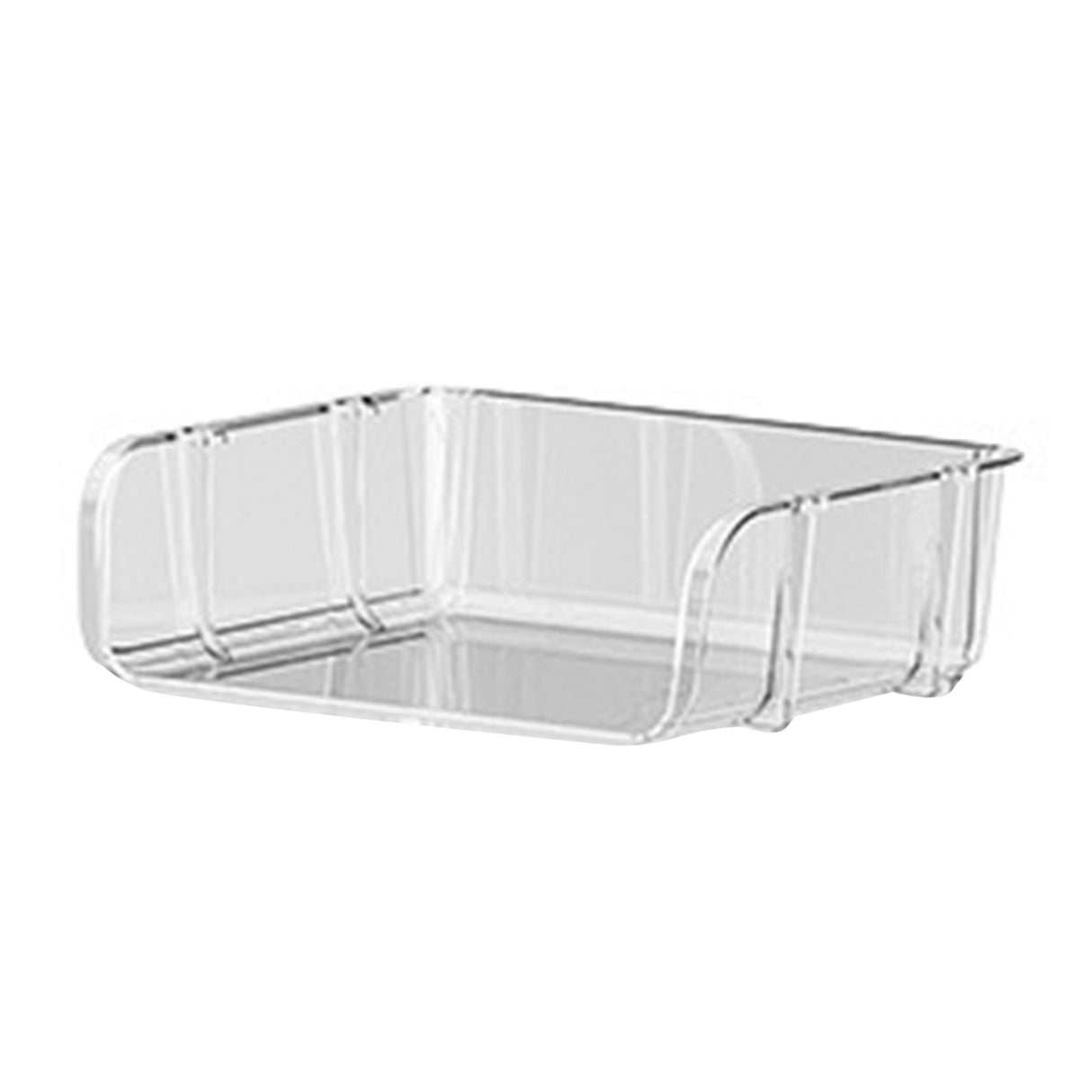 Transparent Desktop Stationery Organizer Stackable Stationery Files Storage Shelf Desktop Organizer S 26.5x20.2x8cm