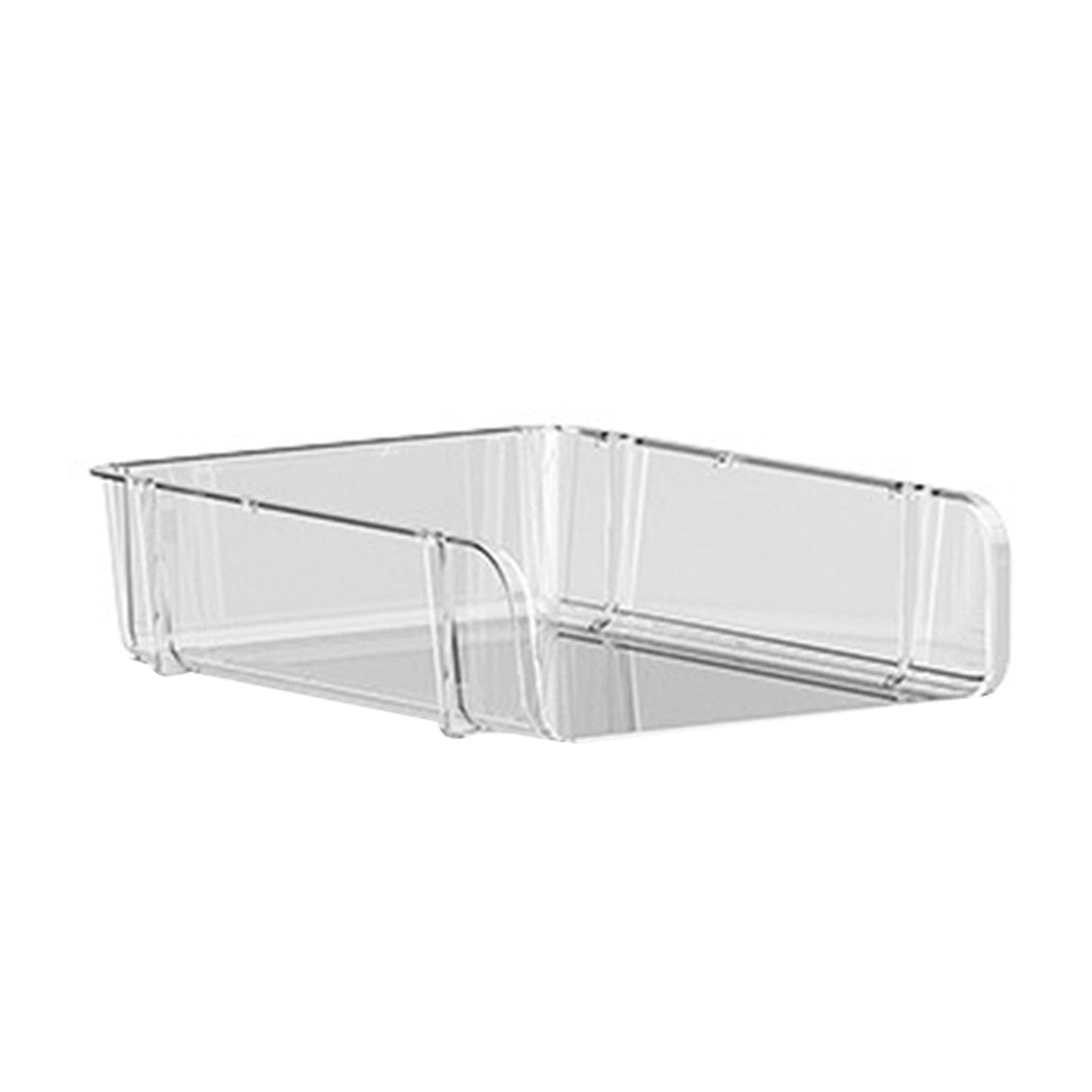 Transparent Desktop Stationery Organizer Stackable Stationery Files Storage Shelf Desktop Organizer L 26.5x33.2x8.5cm