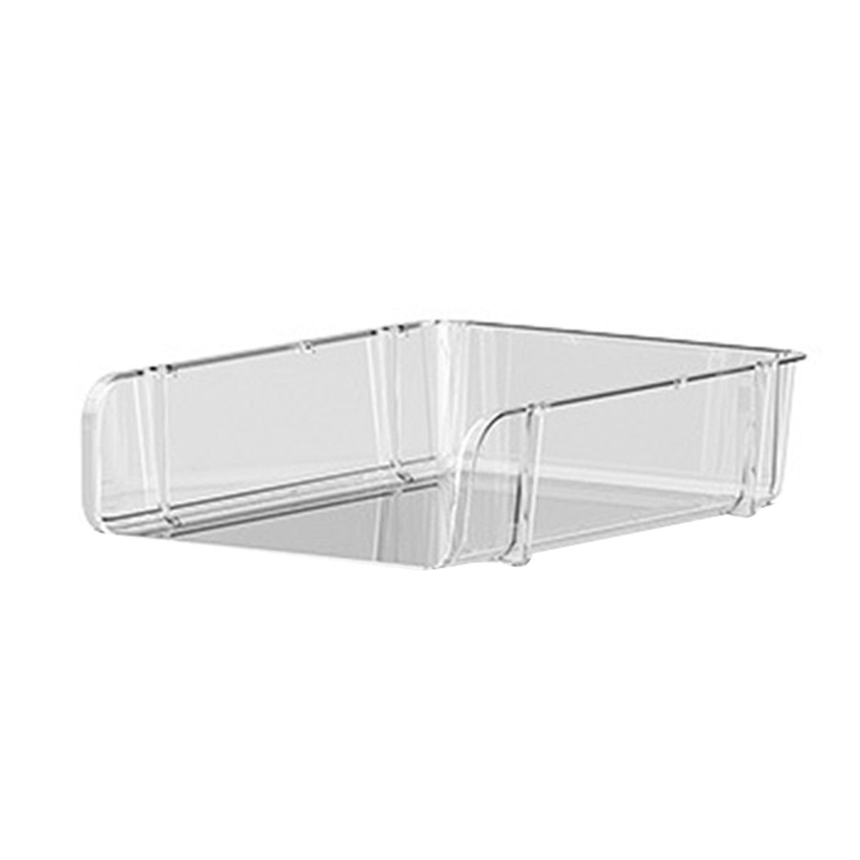 Transparent Desktop Stationery Organizer Stackable Stationery Files Storage Shelf Desktop Organizer L 26.5x33.2x8.5cm