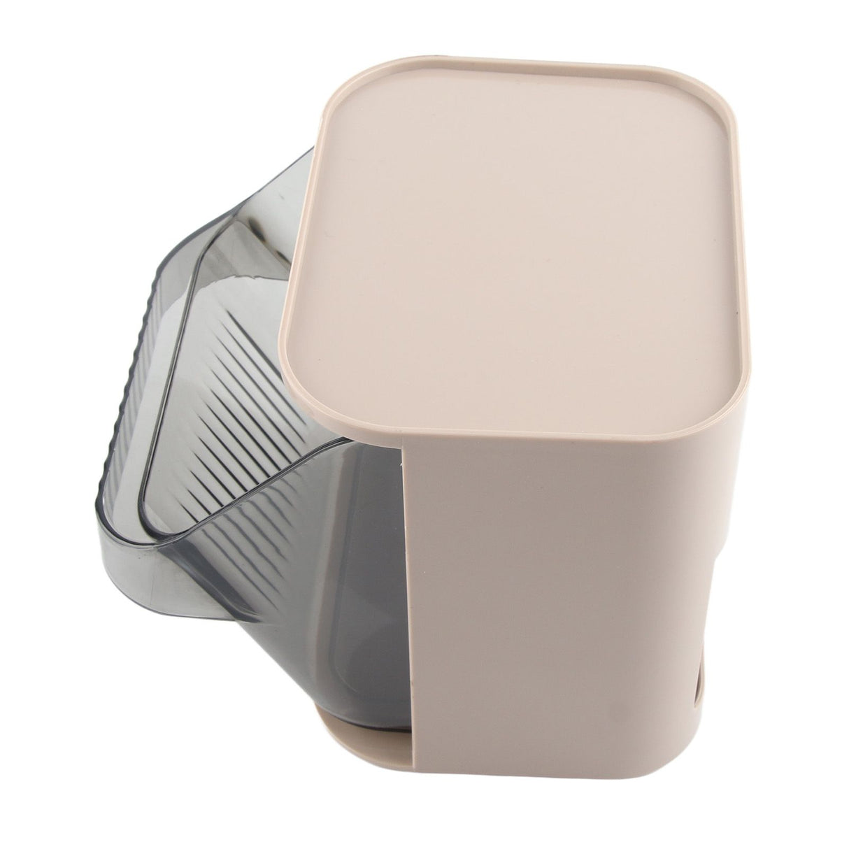 Tea Bag Storage Rack Multifunctional Desktop Office Desk Capsule Coffee Standing Box Plastic Acrylic Gray