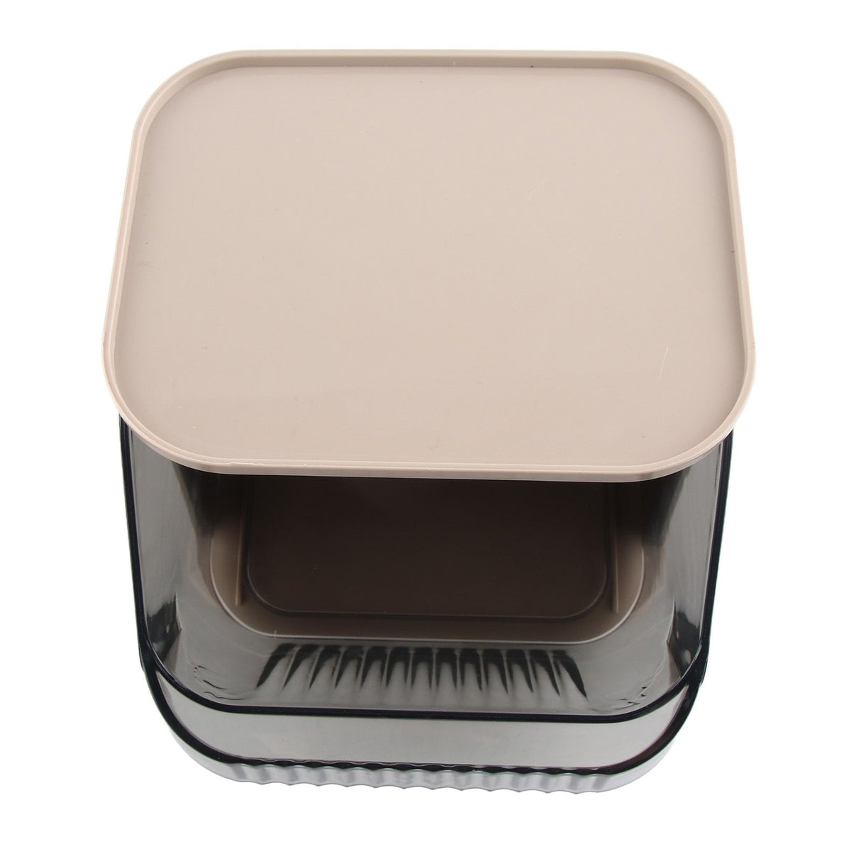 Tea Bag Storage Rack Multifunctional Desktop Office Desk Capsule Coffee Standing Box Plastic Acrylic Gray
