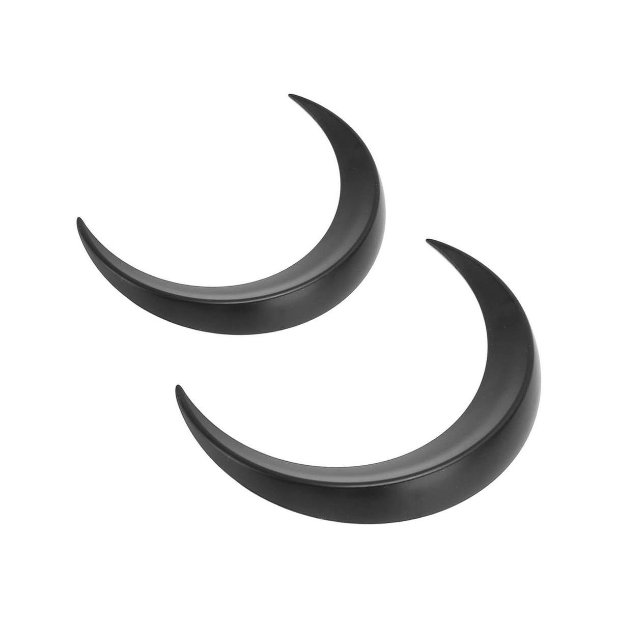 2Pcs Moon Hair Fork ABS Decorative Portable Moon Hairpin Hair Stick for Daily Shopping Cosplays Black