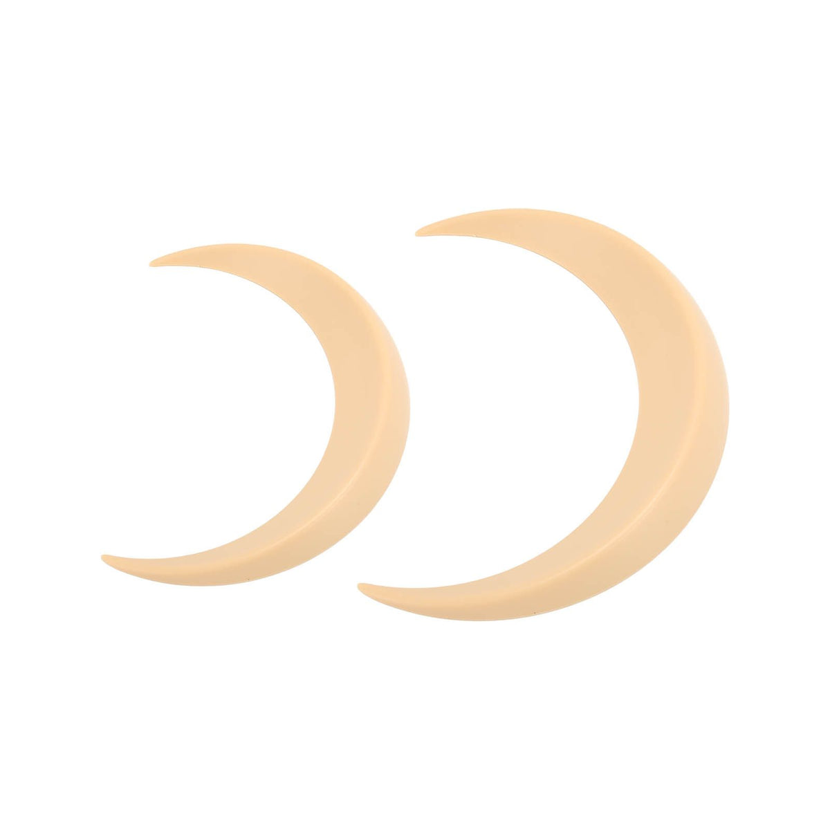 2Pcs Moon Hair Fork ABS Decorative Portable Moon Hairpin Hair Stick for Daily Shopping Cosplays Beige