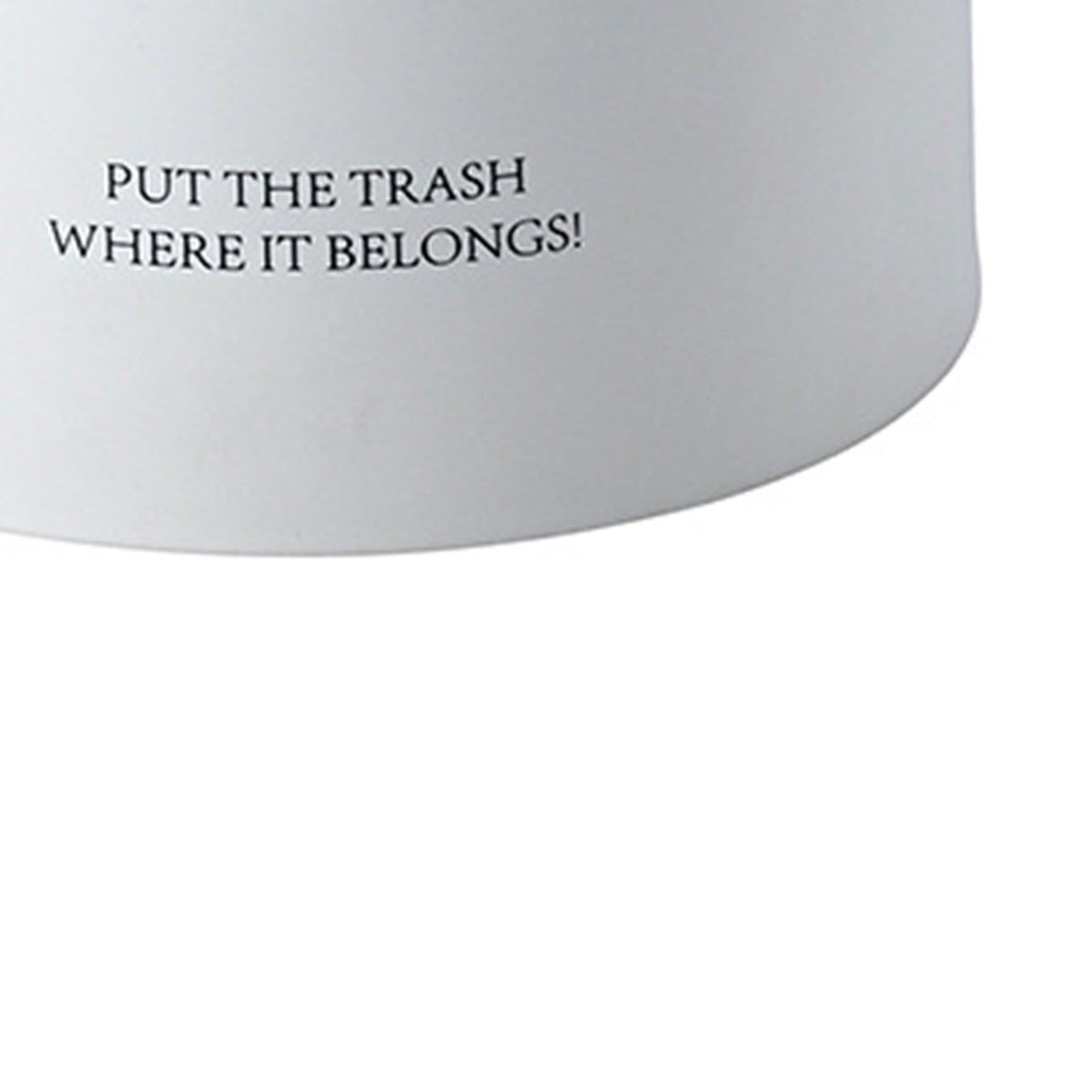 Desktop Trash Can Animal Pattern Cute Portable Mini Waste Basket for Study Office 1.5L White