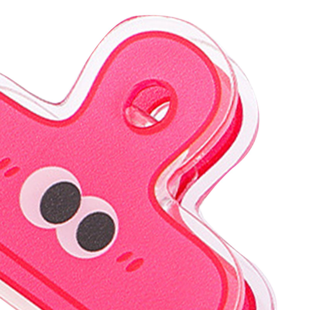 Stationery Clip Plastic Cute Cartoon Double Sided Multifunctional Long Tail Document Clamps For Office Supplies Binder Paper Red Expression