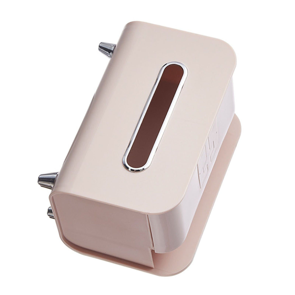 Desktop Tissue Box Multifunction Tissue Storage Dispenser with Phone Holder Remote Control Organizer Pink